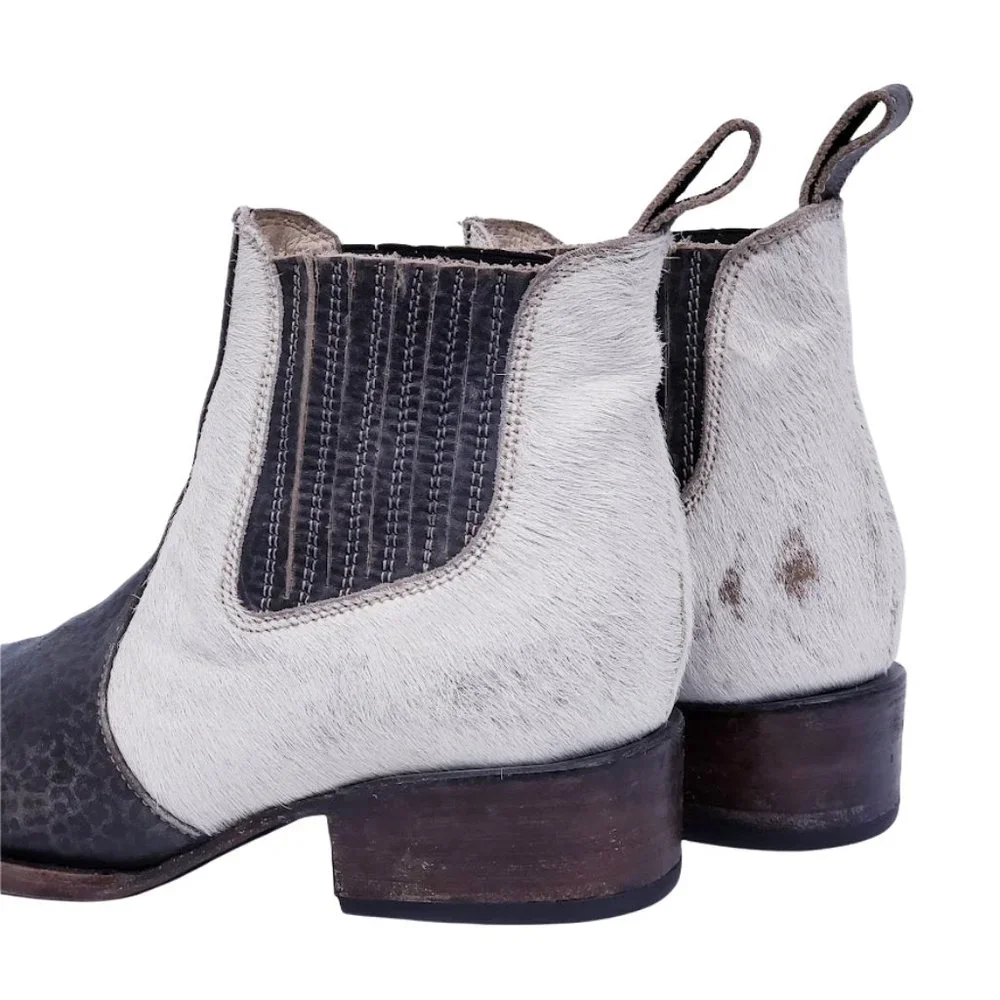 FREEBIRD BY STEVEN LASSO LEOPARD HAIRCALF BOOTIES - Picture 10 of 15